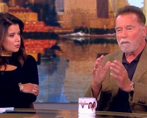 Arnold Schwarzenegger speaks on ABC's "The View."